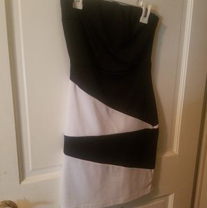 Blk/white cocktail dress